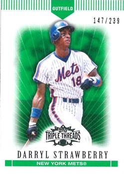 2007 Topps Triple Threads - Emerald #114 Darryl Strawberry Front