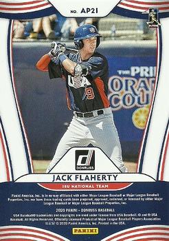 2020 Donruss - American Pride Silver #AP21 Jack Flaherty / Jeff Criswell Back
