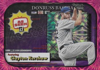 2020 Donruss - As Seen Pink Fireworks #AS-5 Clayton Kershaw Front