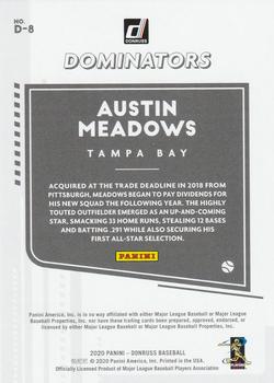 2020 Donruss - Dominators Gold #D-8 Austin Meadows Back