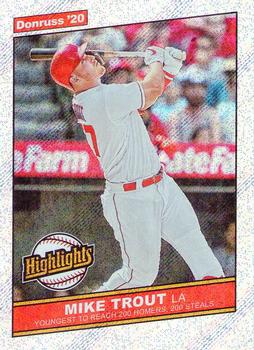 2020 Donruss - Highlights Rapture #H-10 Mike Trout Front