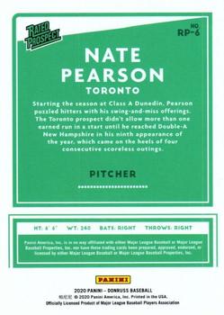 2020 Donruss - Rated Prospects Diamond #RP-6 Nate Pearson Back