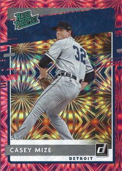 2020 Donruss - Rated Prospects Pink Fireworks #RP-4 Casey Mize Front
