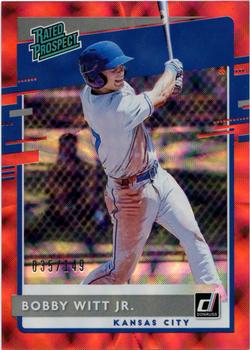 2020 Donruss - Rated Prospects Red #RP-2 Bobby Witt Jr. Front