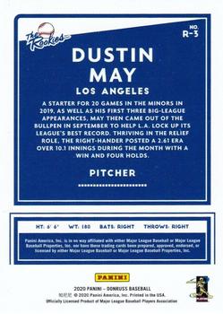 2020 Donruss - The Rookies #R-3 Dustin May Back
