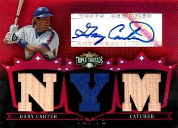 2007 Topps Triple Threads - Relics Autographs #TTRA139 Gary Carter Front