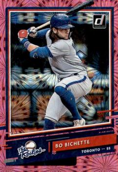 2020 Donruss - The Rookies Pink Fireworks #R-6 Bo Bichette Front