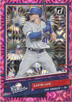 2020 Donruss - The Rookies Pink Fireworks #R-8 Gavin Lux Front