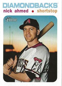 2020 Topps Heritage - White #112 Nick Ahmed Front