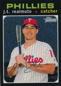 2020 Topps Heritage - Chrome #THC-75 J.T. Realmuto Front