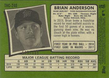 2020 Topps Heritage - Chrome #THC-240 Brian Anderson Back