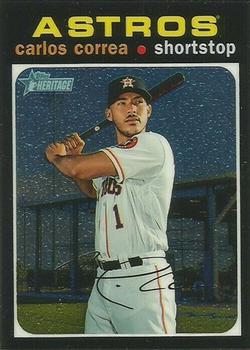 2020 Topps Heritage - Chrome #THC-312 Carlos Correa Front