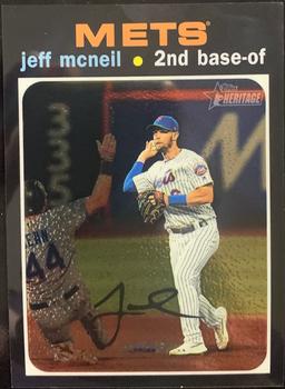 2020 Topps Heritage - Chrome #THC-492 Jeff McNeil Front