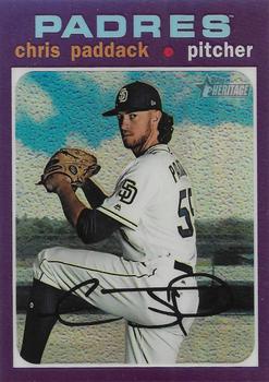 2020 Topps Heritage - Chrome Purple Refractor #THC-182 Chris Paddack Front