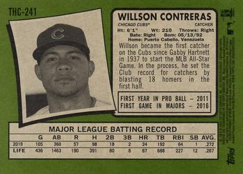 2020 Topps Heritage - Chrome Purple Refractor #THC-241 Willson Contreras Back