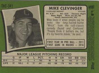 2020 Topps Heritage - Chrome Purple Refractor #THC-341 Mike Clevinger Back