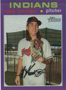 2020 Topps Heritage - Chrome Purple Refractor #THC-341 Mike Clevinger Front