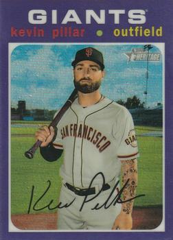 2020 Topps Heritage - Chrome Purple Refractor #THC-394 Kevin Pillar Front