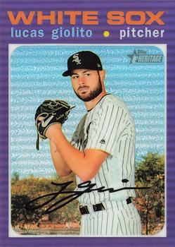 2020 Topps Heritage - Chrome Purple Refractor #THC-416 Lucas Giolito Front