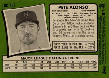 2020 Topps Heritage - Chrome Purple Refractor #THC-457 Pete Alonso Back