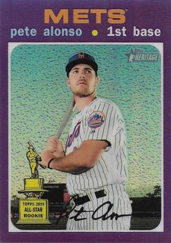 2020 Topps Heritage - Chrome Purple Refractor #THC-457 Pete Alonso Front