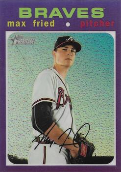 2020 Topps Heritage - Chrome Purple Refractor #THC-465 Max Fried Front