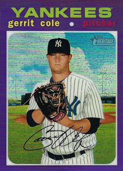 2020 Topps Heritage - Chrome Purple Refractor #THC-501 Gerrit Cole Front