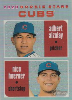 2020 Topps Heritage - Chrome Refractor #THC-121 Nico Hoerner / Adbert Alzolay Front
