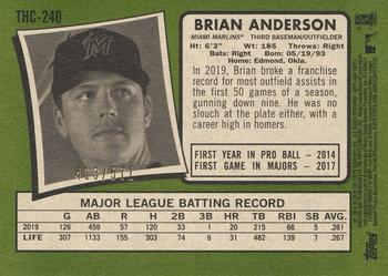 2020 Topps Heritage - Chrome Refractor #THC-240 Brian Anderson Back
