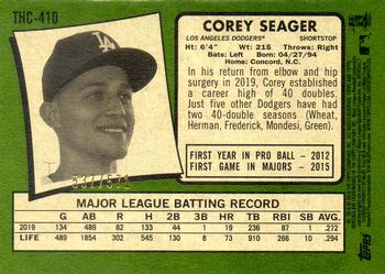 2020 Topps Heritage - Chrome Refractor #THC-410 Corey Seager Back