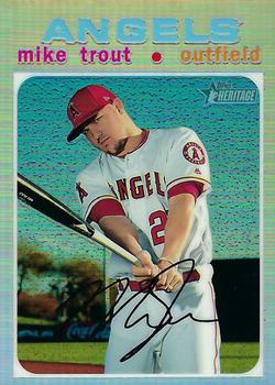 2020 Topps Heritage - Chrome Refractor #THC-466 Mike Trout Front