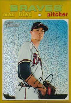 2020 Topps Heritage - Chrome Gold Refractor #THC-465 Max Fried Front