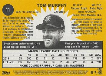 2020 Topps Heritage - French #11 Tom Murphy Back