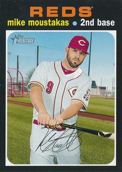 2020 Topps Heritage - French #24 Mike Moustakas Front