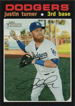 2020 Topps Heritage - French #30 Justin Turner Front