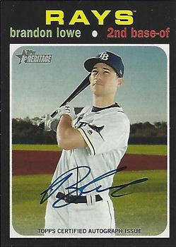 2020 Topps Heritage - Real One Autographs #ROA-BL Brandon Lowe Front
