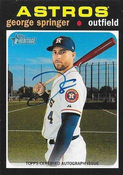 2020 Topps Heritage - Real One Autographs #ROA-GS George Springer Front