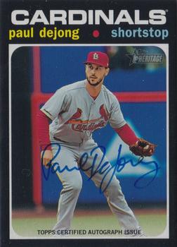 2020 Topps Heritage - Real One Autographs #ROA-PD Paul DeJong Front