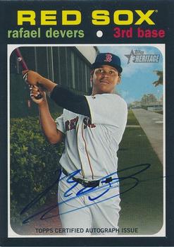 2020 Topps Heritage - Real One Autographs #ROA-RD Rafael Devers Front