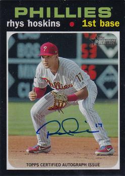 2020 Topps Heritage - Real One Autographs #ROA-RH Rhys Hoskins Front
