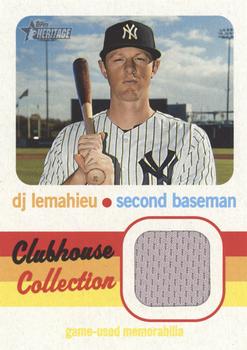 2020 Topps Heritage - Clubhouse Collection Relics #CCR-DL DJ LeMahieu Front