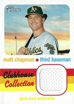 2020 Topps Heritage - Clubhouse Collection Relics #CCR-MC Matt Chapman Front