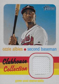 2020 Topps Heritage - Clubhouse Collection Relics #CCR-OA Ozzie Albies Front