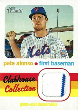 2020 Topps Heritage - Clubhouse Collection Relics #CCR-PA Pete Alonso Front
