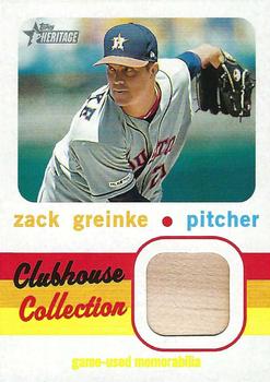 2020 Topps Heritage - Clubhouse Collection Relics #CCR-ZG Zack Greinke Front