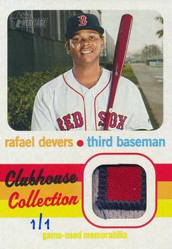 2020 Topps Heritage - Clubhouse Collection Relics Patch #CCR-RD Rafael Devers Front