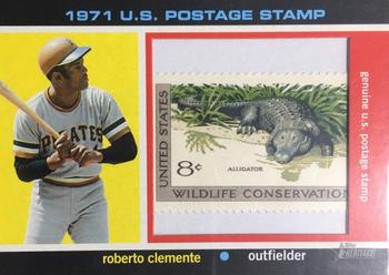 2020 Topps Heritage - 1971 U.S. Postage Stamp Relics #71US-RCL Roberto Clemente Front