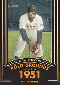 2020 Topps Heritage - 20 Giants Seasons #2 Willie Mays Front