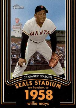 2020 Topps Heritage - 20 Giants Seasons #9 Willie Mays Front
