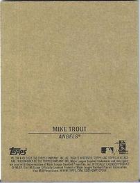 2020 Topps Heritage - 1971 Bazooka Numbered Test #1 Mike Trout Back